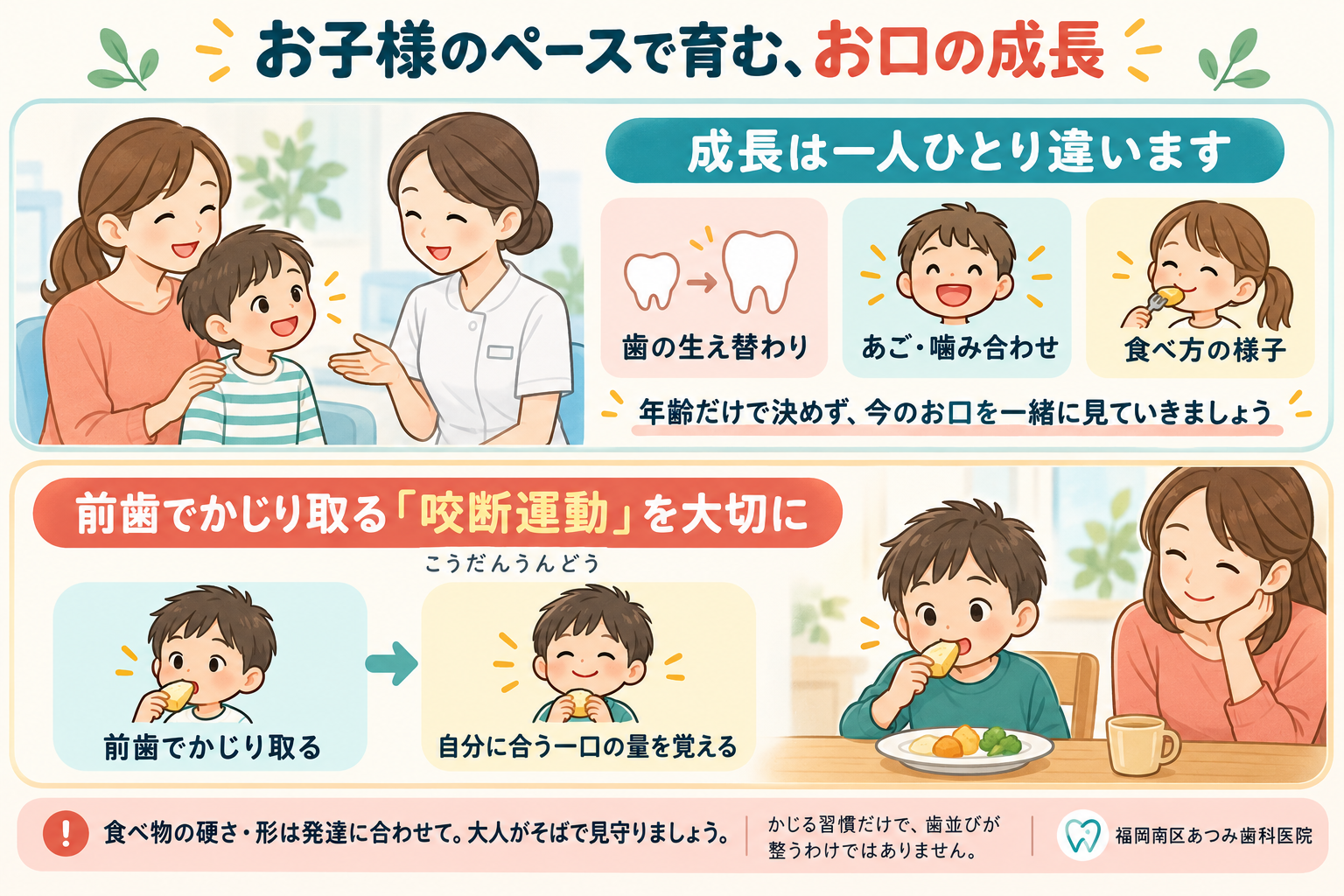 【福岡市南区の小児矯正】子どもの歯並び、いつ相談する?食事から見つける成長のヒント