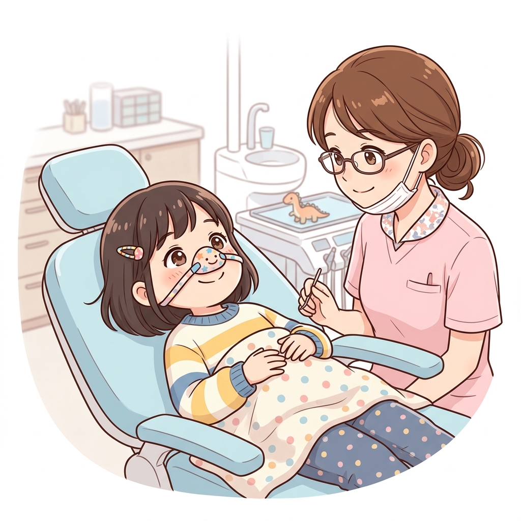 【歯医者嫌いでも大丈夫！】子どもの治療を怖がらせない「笑気麻酔」と、将来のきれいな歯並び（小児矯正）を守るコツ