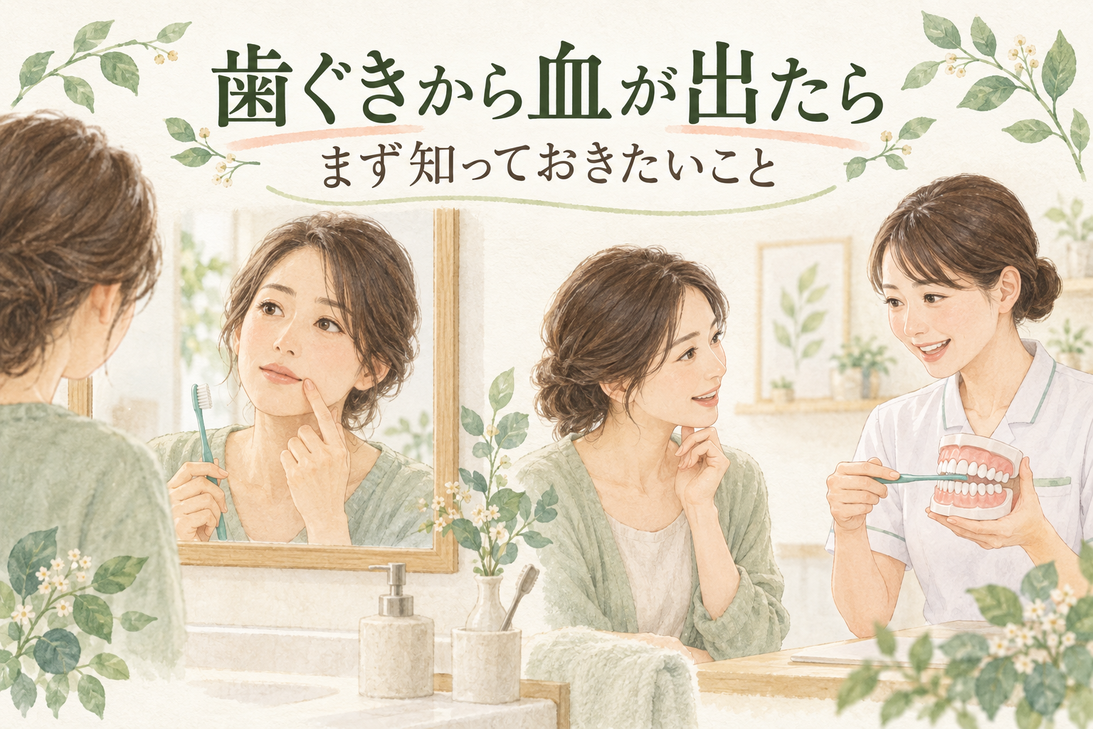 歯ぐきから血が出たら、まず知っておきたいこと