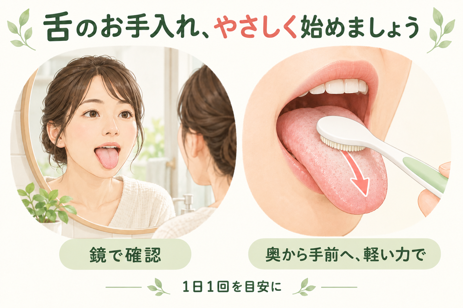 舌が白いのは汚れ？舌みがきのやり方と相談の目安