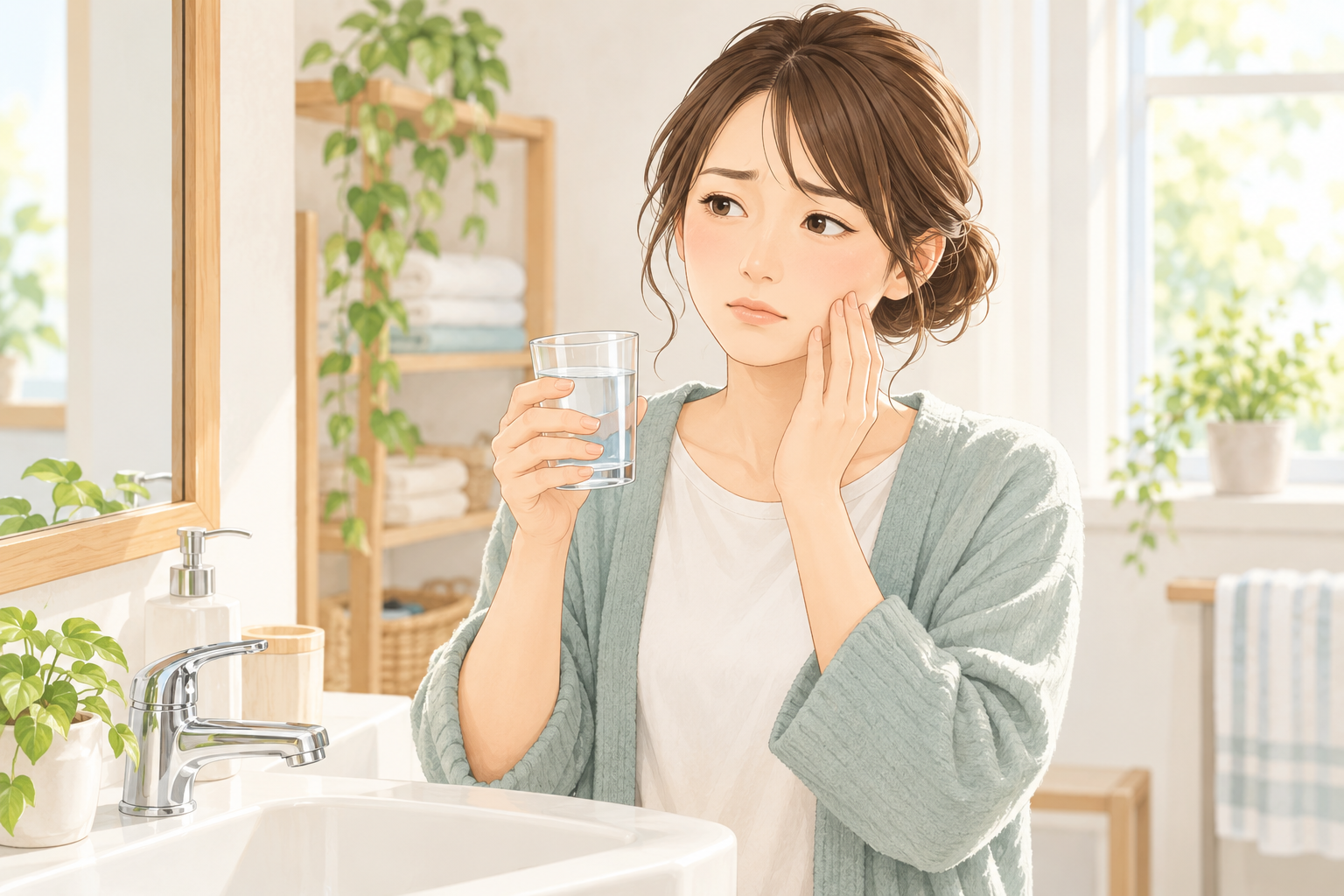 冷たい水で歯がしみるのは、むし歯？知覚過敏？相談前に確認したいこと